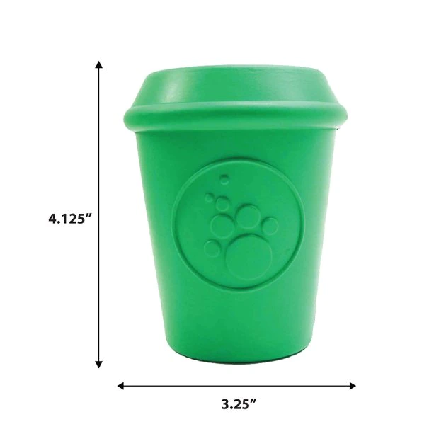 SodaPup Coffee Cup Treat Dispensing Tough Dog Chew Toy 4 SodaPup Coffee Cup Treat Dispensing Tough Dog Chew Toy - Image 2