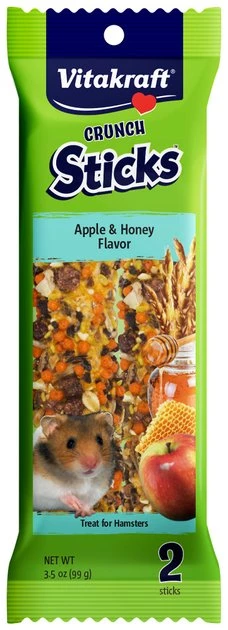 Vitakraft Crunch Sticks Apple & Honey Chew Sticks Hamster Treat 3 Vitakraft Crunch Sticks Apple & Honey Chew Sticks Hamster Treat