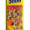 Vitakraft Crunch Sticks Apricot & Cherry Flavor Conure Bird Treat, 2 count