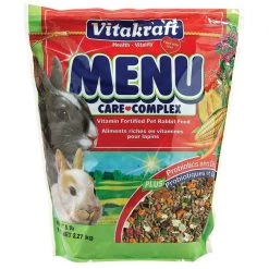 Vitakraft Menu Alfalfa Pellets Blend Vitamin & Mineral Fortified Premium Rabbit Food, 5-lb bag