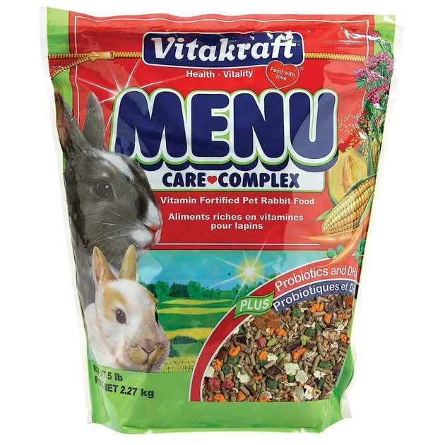 Vitakraft Menu Alfalfa Pellets Blend Vitamin & Mineral Fortified Premium Rabbit Food, 5-lb bag 3 Vitakraft Menu Alfalfa Pellets Blend Vitamin & Mineral Fortified Premium Rabbit Food, 5-lb bag