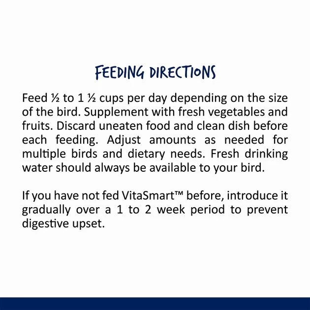 Vitakraft VitaSmart Complete Nutrition Parrot Food, 7-lb bag 7 Vitakraft VitaSmart Complete Nutrition Parrot Food, 7-lb bag - Image 5