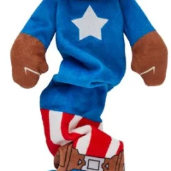 Deals Marvel Store✌️ 20 Marvel 's Captain America Bungee Plush Squeaky Dog Toy