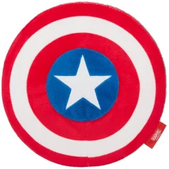 Deals Marvel Store✌️ 26 Marvel 's Captain America's Shield Round Plush Squeaky Dog Toy