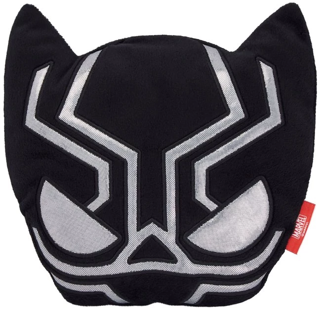 Marvel 's Black Panther Round Plush Squeaky Dog Toy 3 Marvel 's Black Panther Round Plush Squeaky Dog Toy