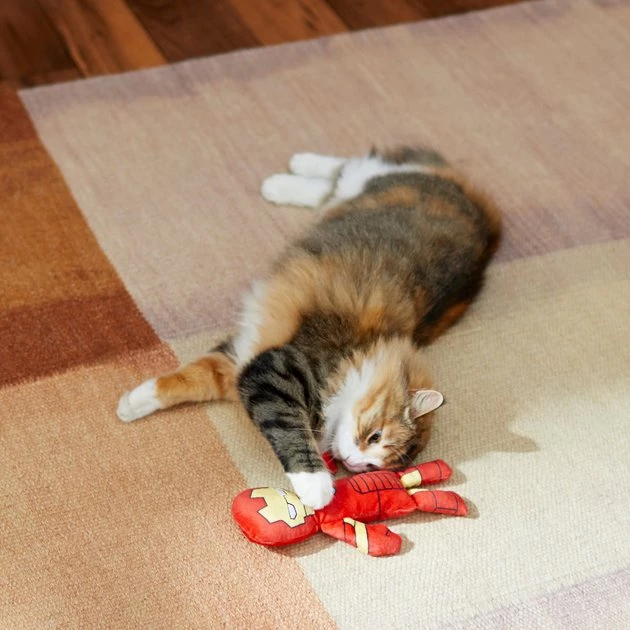 Marvel 's Ironman Plush Kicker Cat Toy with Catnip 4 Marvel 's Ironman Plush Kicker Cat Toy with Catnip - Image 3