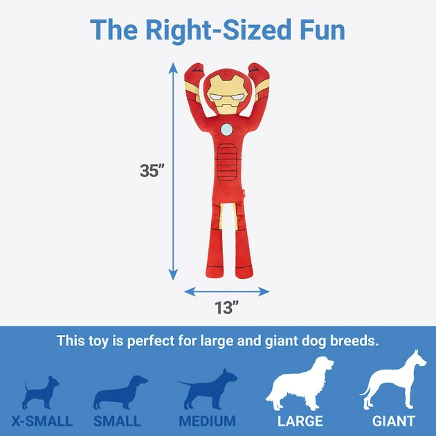 Marvel 's Iron Man Wagazoo Plush Squeaky Dog Toy 4 Marvel 's Iron Man Wagazoo Plush Squeaky Dog Toy - Image 2