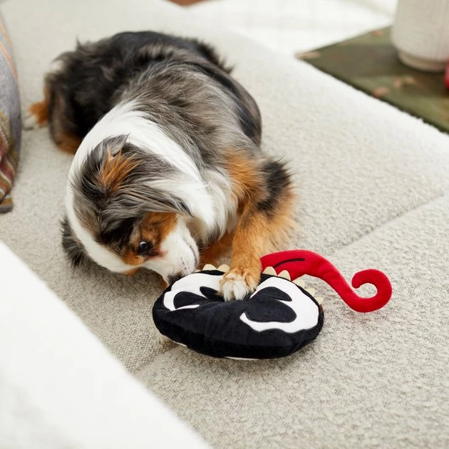 Marvel 's Venom Round Plush Squeaky Dog Toy 5 Marvel 's Venom Round Plush Squeaky Dog Toy - Image 3