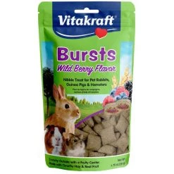 Vitakraft Bursts Wild Berry Snacks Small Pet Treats, 1.76-oz bag