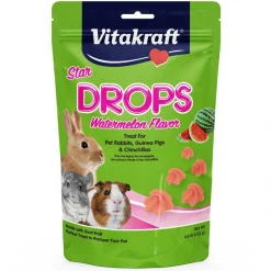 Vitakraft Drops Watermelon Flavor Small Animal Treats, 4.44-oz bag