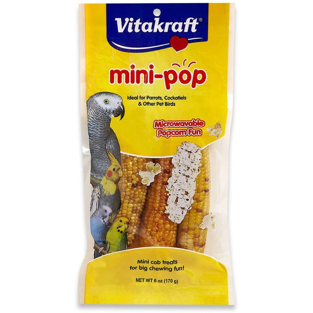 Vitakraft Mini-Pop Corn Cob Bird Treat, 6-oz bag 3 Vitakraft Mini-Pop Corn Cob Bird Treat, 6-oz bag