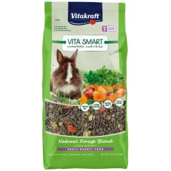 Vitakraft Vita Smart Complete Nutrition Premium Fortified Blend with Timothy Hay Rabbit Food, 8-lb bag