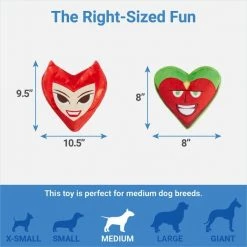 Marvel 's Scarlet Witch & Vision Hearts Plush Squeaky Dog Toy, 2 count -Deals Marvel Store✌️ 299002 PT1. SY630 V1639418618