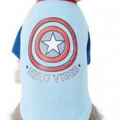 Deals Marvel Store✌️ 18 Marvel 's Captain America "Hero Vibes" Dog & Cat T-shirt