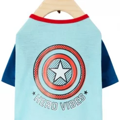 Marvel 's Captain America "Hero Vibes" Dog & Cat T-shirt 11 Marvel 's Captain America "Hero Vibes" Dog & Cat T-shirt -Deals Marvel Store✌️ 311924 PT4. SY630 V1643330042