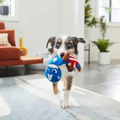 Marvel's Captain America Bungee Plush Squeaky Dog Toy + Captain America and Shield Plush Cat Toy with Catnip, 2 count -Deals Marvel Store✌️ 319532 PT3. SY630 V1630624901