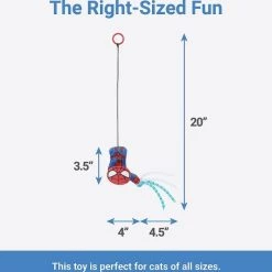 Marvel's Spider-Man Plush Kicker Toy + Spider-Man Bouncy Cat Toy with Catnip -Deals Marvel Store✌️ 319538 PT5. SY630 V1630622508