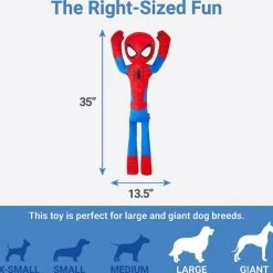 Marvel's Spider-Man Wagazoo Plush Squeaky Dog Toy + Spider-Man Teaser Cat Toy with Catnip -Deals Marvel Store✌️ 319540 PT2. SY630 V1630621597