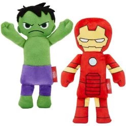 Deals Marvel Store✌️ 44 Marvel's The Hulk Plush Kicker + Ironman Plush Kicker Cat Toy with Catnip