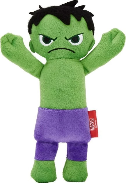 Marvel's The Hulk Plush Kicker + Ironman Plush Kicker Cat Toy with Catnip 4 Marvel's The Hulk Plush Kicker + Ironman Plush Kicker Cat Toy with Catnip - Image 2