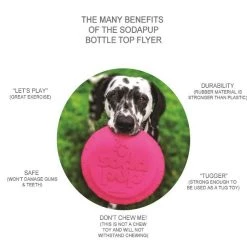 SodaPup Bottle Top Rubber Flying Disk Dog Toy -Deals Marvel Store✌️ 346939 PT2. SY630 V1638399736