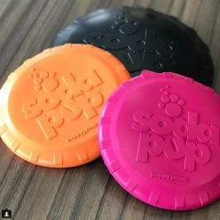 SodaPup Bottle Top Rubber Flying Disk Dog Toy -Deals Marvel Store✌️ 346939 PT8. SY630 V1638402451