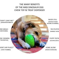 SodaPup Dinosaur Egg Rubber Treat Dispenser Dog Toy -Deals Marvel Store✌️ 346961 PT2. SY630 V1638341210