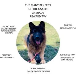 SodaPup Grenade Reward Treat Dispenser Dog Toy -Deals Marvel Store✌️ 346999 PT2. SY630 V1638400603