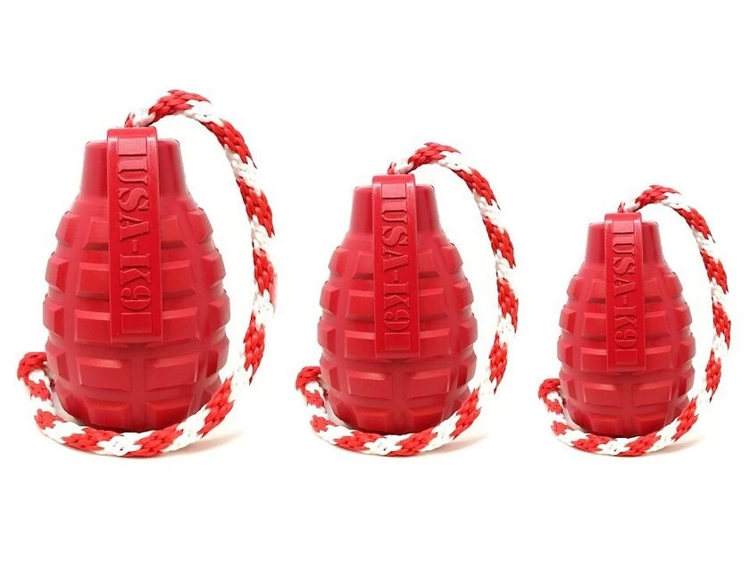 SodaPup Grenade Reward Rubber Tug & Retrieving Dog Toy 5 SodaPup Grenade Reward Rubber Tug & Retrieving Dog Toy - Image 3