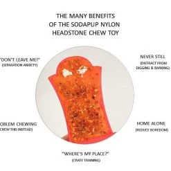 SodaPup Nylon Headstone Chew Dog Toy -Deals Marvel Store✌️ 347052 PT2. SY630 V1638342124