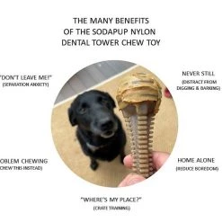 SodaPup Nylon Honey Bone Dental Tower Chew Dog Toy -Deals Marvel Store✌️ 347058 PT3. SY630 V1638403909