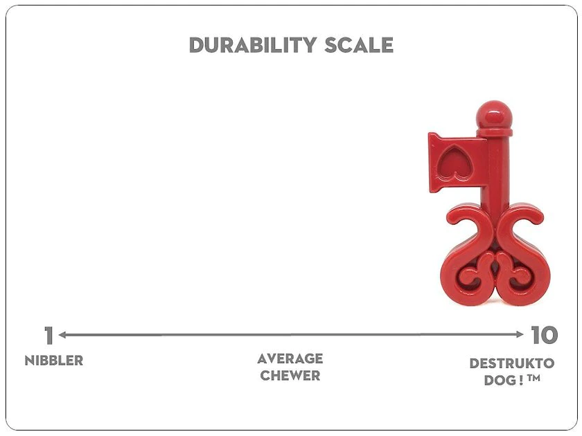 SodaPup Nylon Key to My Heart Chew Dog Toy 8 SodaPup Nylon Key to My Heart Chew Dog Toy - Image 6