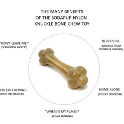 SodaPup Nylon Knuckle Bone Chewy Dog Toy -Deals Marvel Store✌️ 347064 PT2. SY630 V1638340895
