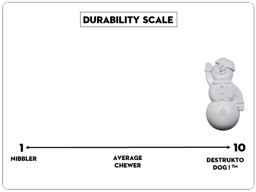 SodaPup Nylon Snowman Chew Dog Toy 5 SodaPup Nylon Snowman Chew Dog Toy - Image 3