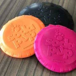 SodaPup Puppy Bottle Top Rubber Flying Disk Dog Toy -Deals Marvel Store✌️ 347098 PT4. SY630 V1638338507