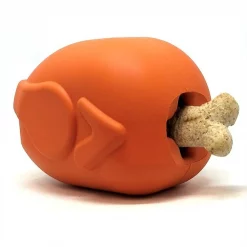 Deals Marvel Store✌️ 74 SodaPup Roasted Turkey Rubber Treat Dispenser Dog Toy