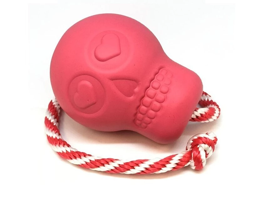 SodaPup Skull Reward Rubber Tug & Retrieving Dog Toy 3 SodaPup Skull Reward Rubber Tug & Retrieving Dog Toy