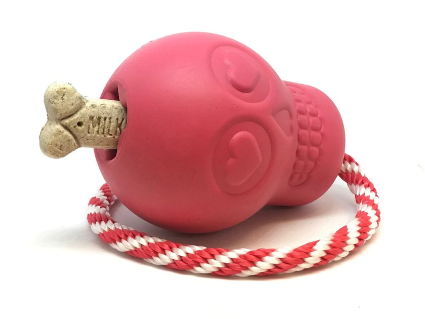 SodaPup Skull Reward Rubber Tug & Retrieving Dog Toy 6 SodaPup Skull Reward Rubber Tug & Retrieving Dog Toy - Image 4