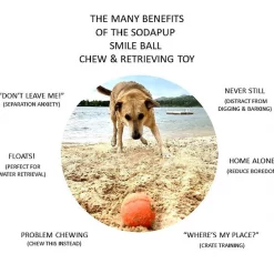 SodaPup TPE Smile Ball Chew & Retrieving Toy -Deals Marvel Store✌️ 347127 PT2. SY630 V1638341192