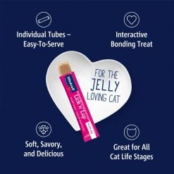 Vitakraft Lick 'n' Lap Jelly Salmon Low Calorie Interactive Wet Cat Treat, 2.1-oz pouch, pack of 4 -Deals Marvel Store✌️ 347884 PT8. SY630 V1638837737