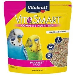 Vitakraft Vita Smart Gourmet Fortified Daily Parakeet Bird Food, 2-lb bag