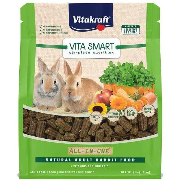 Vitakraft Vita Smart All-In-One Timothy Hay Adult Rabbit Food, 4-lb bag 3 Vitakraft Vita Smart All-In-One Timothy Hay Adult Rabbit Food, 4-lb bag