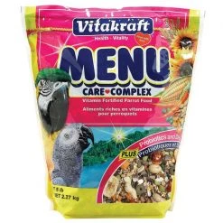 Vitakraft Menu Premium Vitamin-Fortified Parrot Macaw, Conure & Large Bird Food, 5-lb bag
