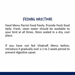 Vitakraft Menu Premium Vitamin-Fortified Parrot Macaw, Conure & Large Bird Food, 5-lb bag -Deals Marvel Store✌️ 96202 PT5. SY630 V1598657754