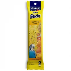 Vitakraft Crunch Sticks Egg & Honey Flavor Parakeet Bird Treats, 2 count