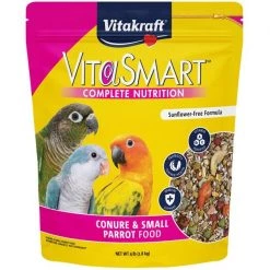 Vitakraft Vita Smart Vitamin-Fortified Gourmet Conure Bird Food, 4-lb bag