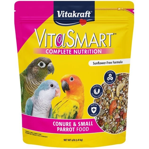 Vitakraft Vita Smart Vitamin-Fortified Gourmet Conure Bird Food, 4-lb bag 3 Vitakraft Vita Smart Vitamin-Fortified Gourmet Conure Bird Food, 4-lb bag