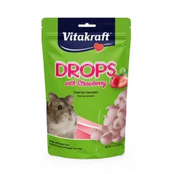Vitakraft Drops Strawberry & Yogurt Hamster Treats, 5.3-oz bag